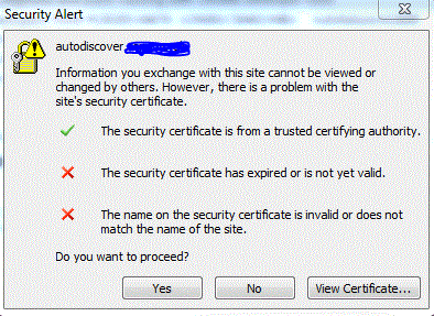 security certificate expired windows 7